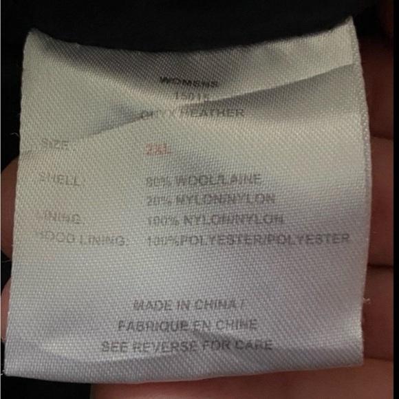 Woolrich Woman’s Grey Wool Blend Duffle Coat 2XL - Picture 11 of 12